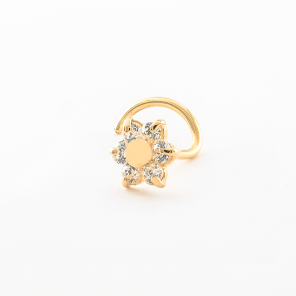 Piercing nez en or Notre Sélection - Flower Nose Stud